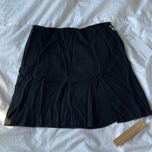 Reformation NWT black mini Margot skirt size 4 side slit